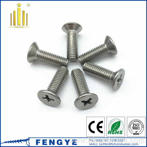 Titanium countersunk head cross machine screw